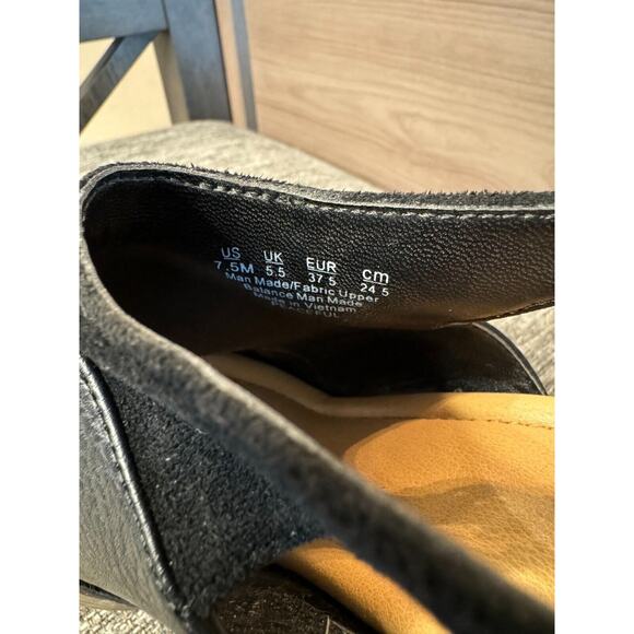 Dr. Scholl's Women's Peaceful Black Wedge Slingback Sandals Size 7.5 - Picture 8 of 8